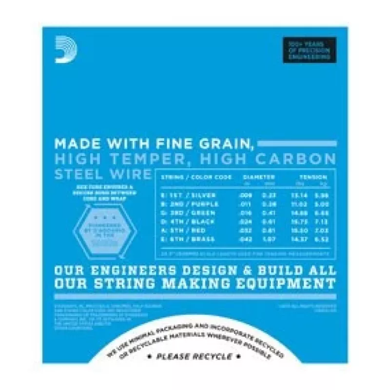D'Addario EXL120 Super Light struny na elektrickú gitaru, 9-42