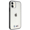 BMW BMHCP12SMBTOK Sandblast tvrdé puzdro pre Apple iPhone 12 mini, priehľadné
