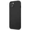 Mercedes-AMG AMHCP13MDOLBK Leather Hot Stamped tvrdé puzdro pre Apple iPhone 13, čierne