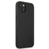 Mercedes-AMG AMHCP13MDOLBK Leather Hot Stamped tvrdé puzdro pre Apple iPhone 13, čierne