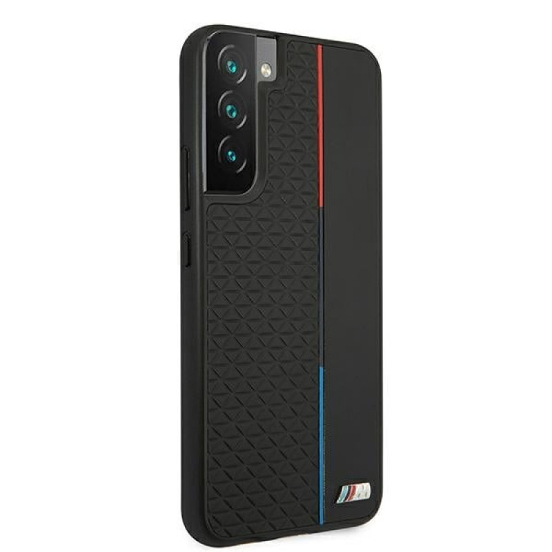 BMW BMHCS22MTRTBK tvrdé puzdro pre Samsung Galaxy S22+, M Collection Triangles, čierne