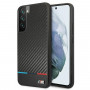 BMW BMHCS22MPUCARTCBK tvrdé puzdro pre Samsung Galaxy S22+, M Collection Triangles, čierne