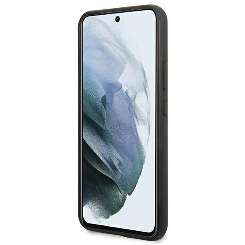 BMW BMHCS22MPUCARTCBK tvrdé puzdro pre Samsung Galaxy S22+, M Collection Triangles, čierne