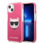 Karl Lagerfeld KLHCP13STPECPI tvrdé puzdro pre Apple iPhone 13 mini 5,4″, Choupette Head, fuksiové