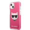 Karl Lagerfeld KLHCP13STPECPI tvrdé puzdro pre Apple iPhone 13 mini 5,4″, Choupette Head, fuksiové