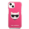 Karl Lagerfeld KLHCP13STPECPI tvrdé puzdro pre Apple iPhone 13 mini 5,4″, Choupette Head, fuksiové