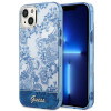 Guess GUHCP14MHGPLHB tvrdé puzdro pre Apple iPhone 14 Plus / 15 Plus, Porcelain Collection, modré