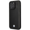 BMW BMHMP14L22RFGK Leather Diamond Pattern MagSafe puzdro pre Apple iPhone 14 Pro 6,1″, čierne