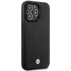 BMW BMHMP14X22RFGK Leather Diamond Pattern MagSafe puzdro pre Apple iPhone 14 Pro Max 6,7″, čierne