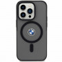 BMW BMHMP14MDSLK Signature MagSafe tvrdé puzdro pre Apple iPhone 14 Plus / 15 Plus, čierne