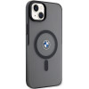 BMW BMHMP14MDSLK Signature MagSafe tvrdé puzdro pre Apple iPhone 14 Plus / 15 Plus, čierne