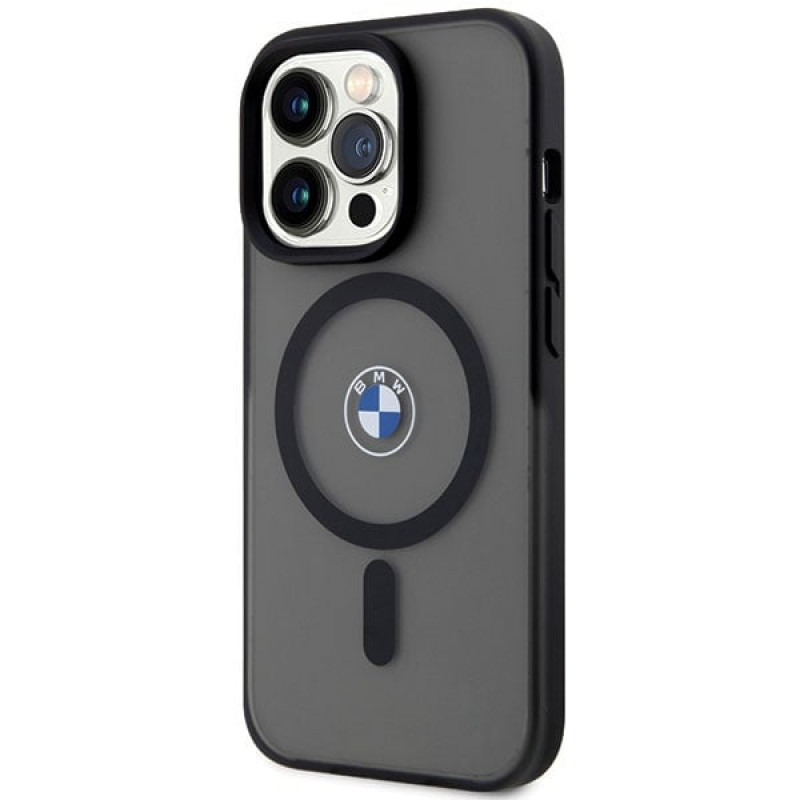 BMW BMHMP14LDSLK Signature MagSafe tvrdé puzdro pre Apple iPhone 14 Pro, čierne