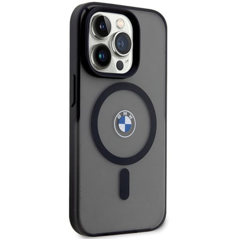 BMW BMHMP14LDSLK Signature MagSafe tvrdé puzdro pre Apple iPhone 14 Pro, čierne