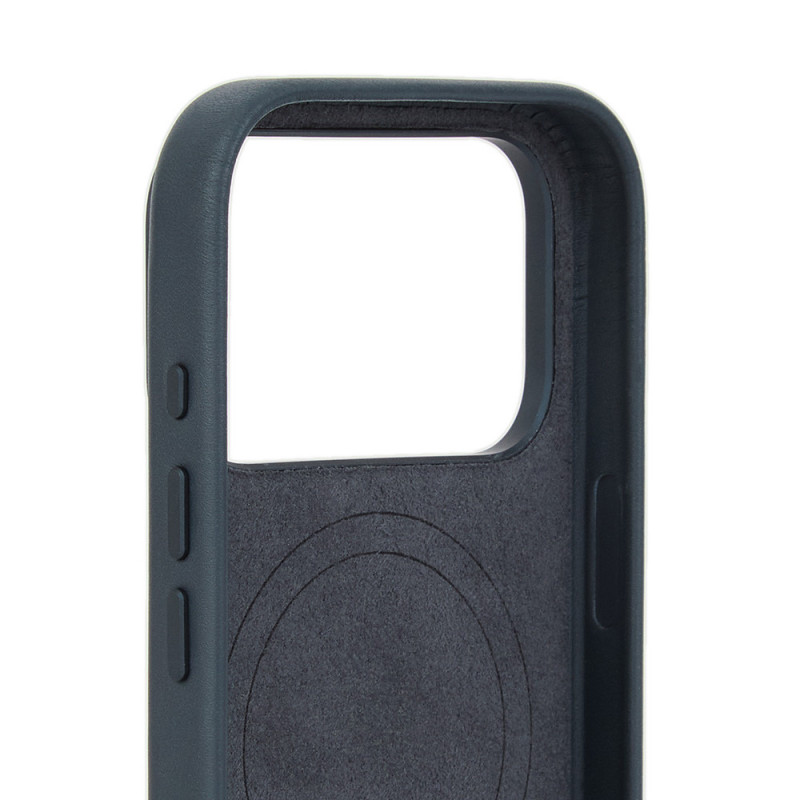 Mujjo Troubadour kožené puzdro pre Apple iPhone 18 Pro / 17 Pro, MagSafe, čadičové