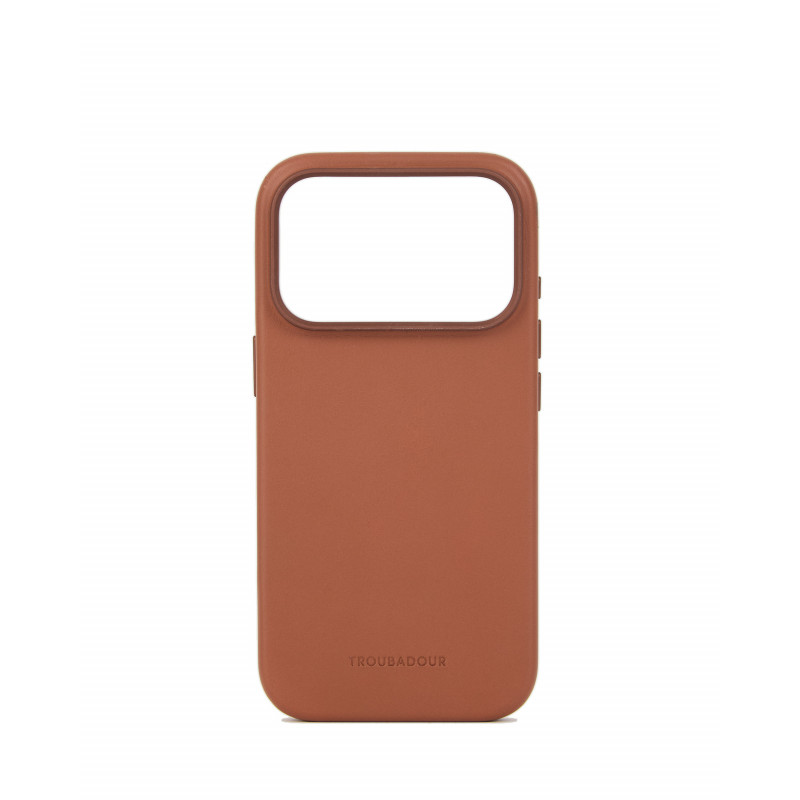 Mujjo Troubadour kožené puzdro pre Apple iPhone 18 Pro / 17 Pro, MagSafe, svetlohnedé
