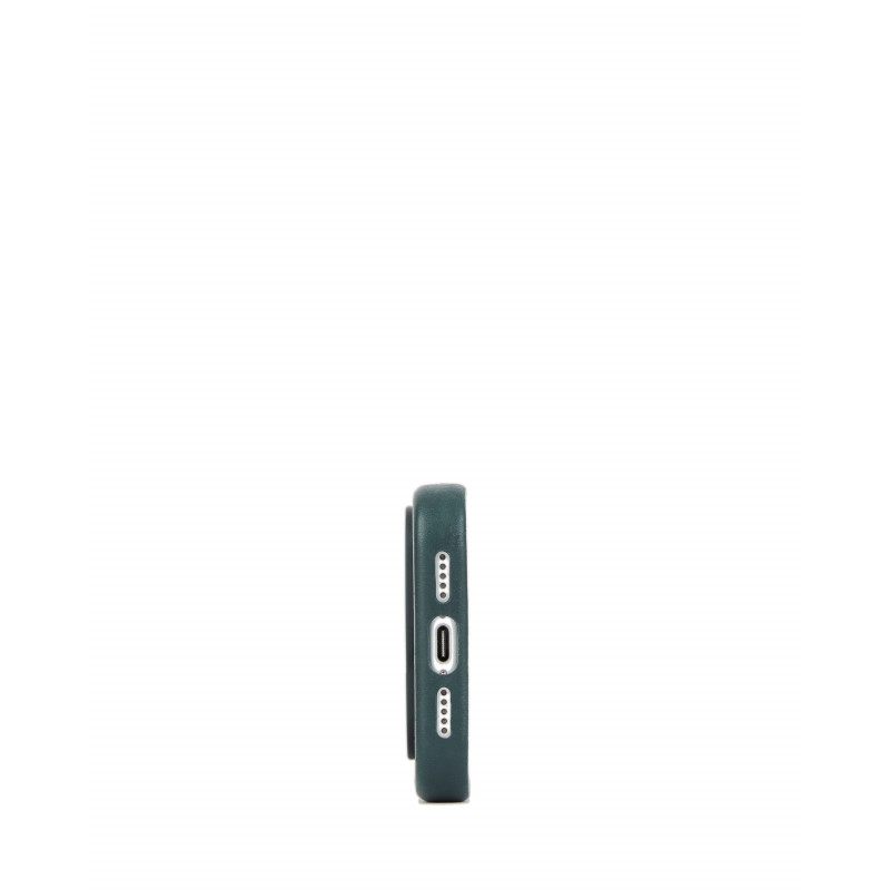 Mujjo Troubadour kožené puzdro pre Apple iPhone 18 Pro / 17 Pro, MagSafe, obsidiánovozelené