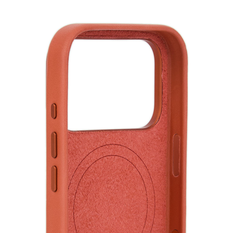 Mujjo Troubadour kožené puzdro pre Apple iPhone 18 Pro / 17 Pro, MagSafe, terakotové