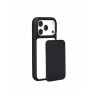 Mujjo Troubadour Modular kožené puzdro pre Apple iPhone 18 Pro / 17 Pro, MagSafe, čierne
