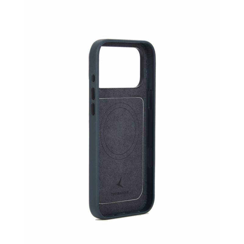 Mujjo Troubadour Modular Leather Case kožené puzdro pre Apple iPhone 18 Pro Max / 17 Pro Max, MagSafe, bazaltové