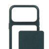Mujjo Troubadour Modular Leather Case kožené puzdro pre Apple iPhone 18 Pro Max / 17 Pro Max, MagSafe, obsidiánovo zelené