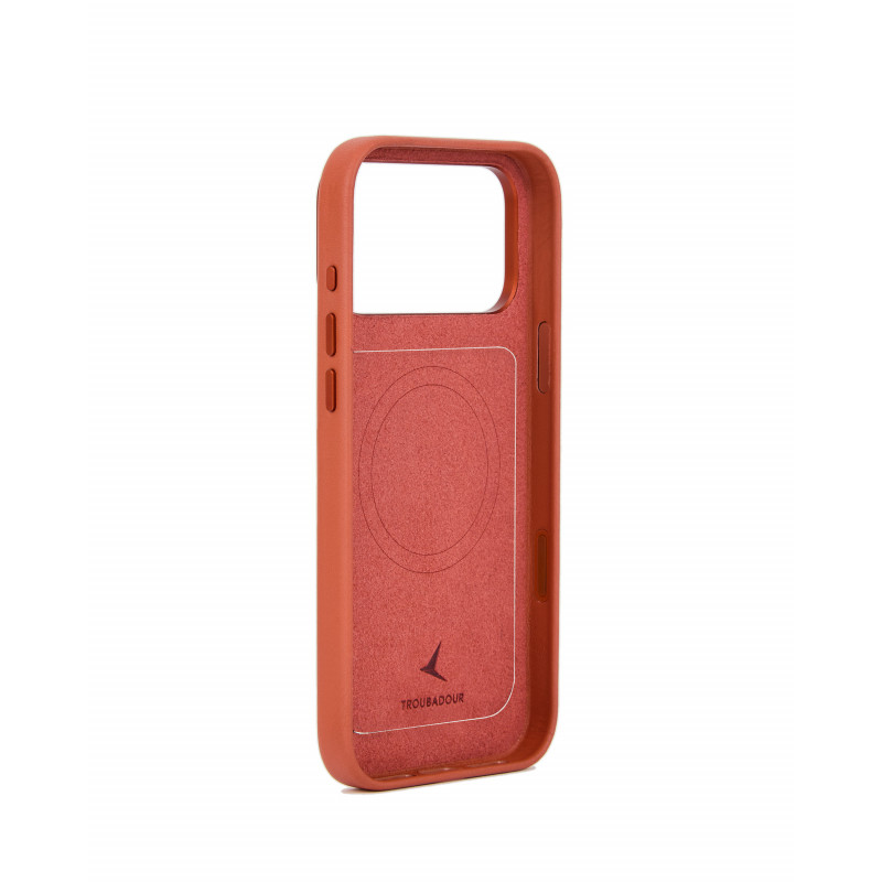 Mujjo Troubadour Modular Leather Case kožené puzdro pre Apple iPhone 18 Pro Max / 17 Pro Max, MagSafe, terakotové