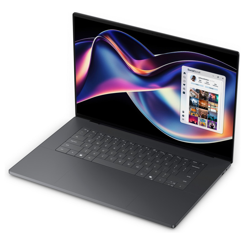 Dell XPS 16 DA16260-945YK 16-palcový dotykový notebook, Intel Core Ultra X9 388H, 32 GB RAM, 1 TB SSD, Windows 11 Home, grafitový