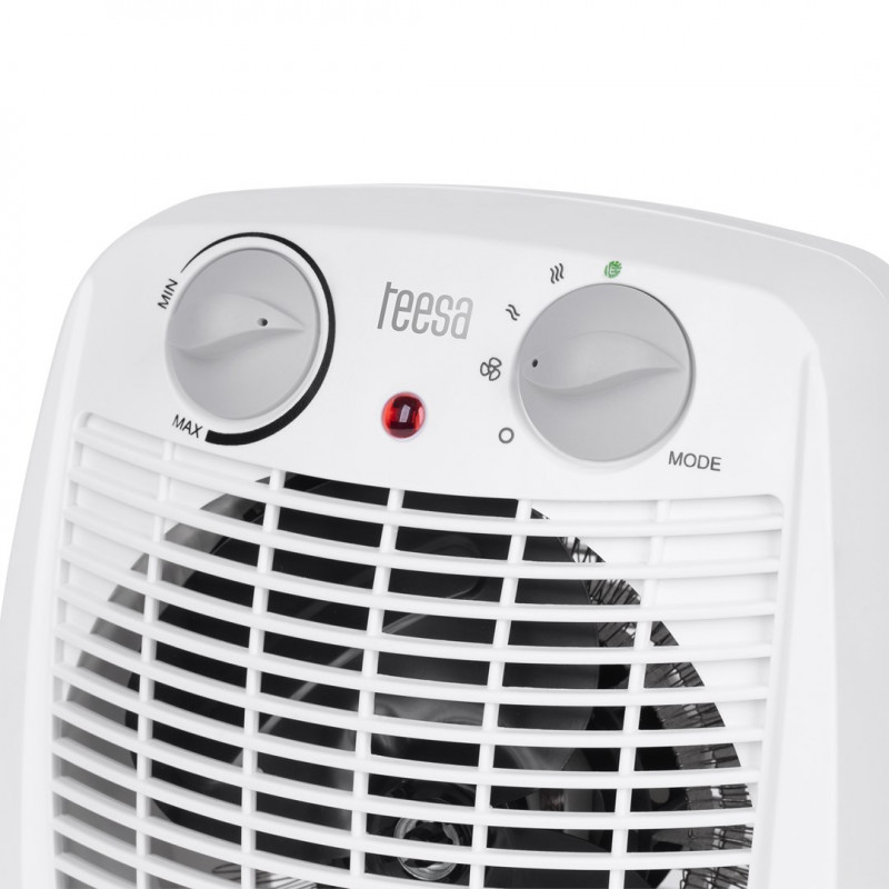 Teesa TSA8059 teplovzdušný ventilátor, 0,8/1,2/2 kW, biely