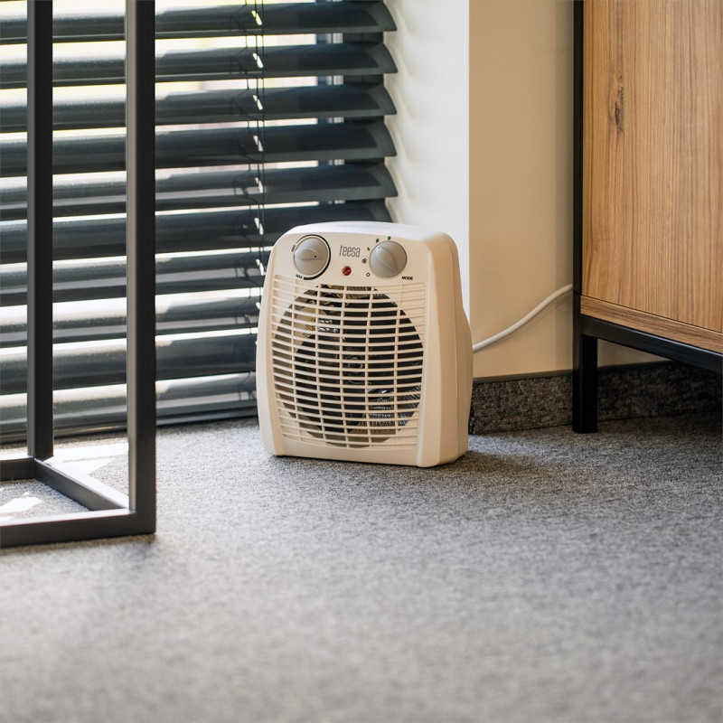 Teesa TSA8059 teplovzdušný ventilátor, 0,8/1,2/2 kW, biely
