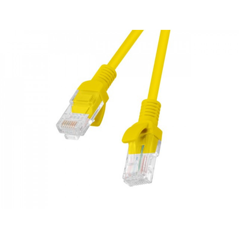 Lanberg PCU6-10CC-0100-Y sieťový kábel Cat6 U/UTP, 1 m, žltý