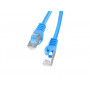 Lanberg PCF6-10CC-0025-B sieťový kábel Cat6 F/UTP, 0,25 m, modrý