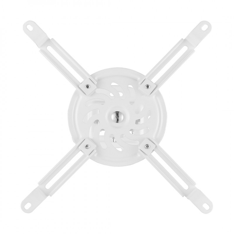Maclean MC-200 W stropný držiak na projektory, oceľ, 54–320 mm, do 13,5 kg, biely