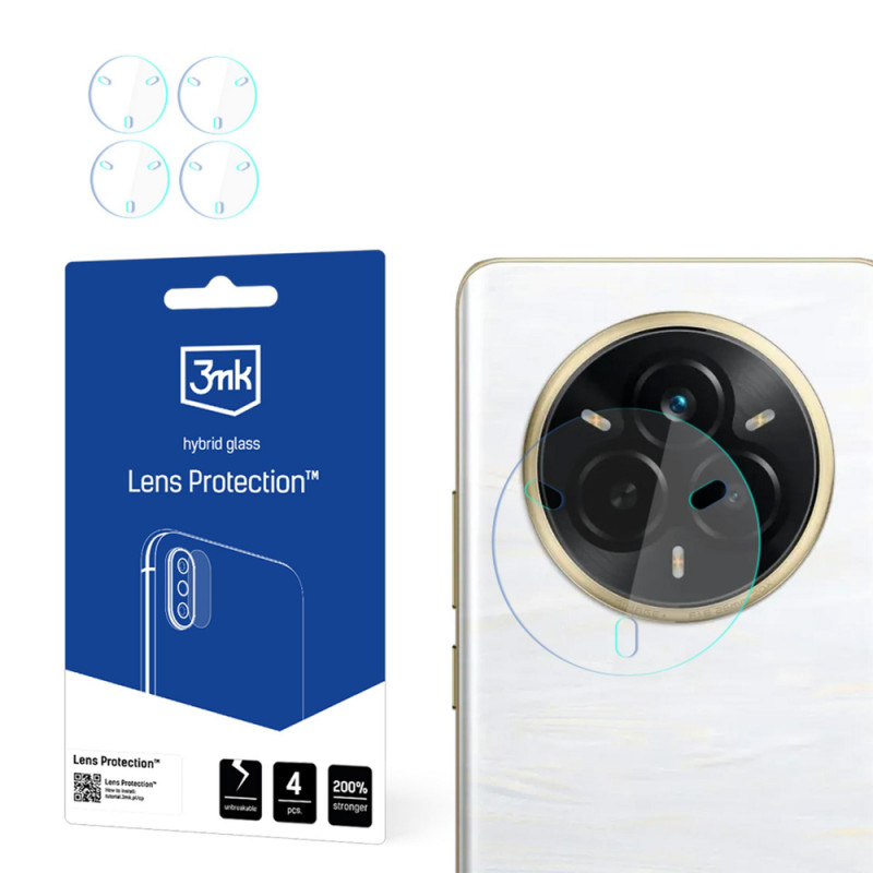 3MK Lens Protection Realme 14 Pro hybridné sklo na objektív fotoaparátu (4 ks)
