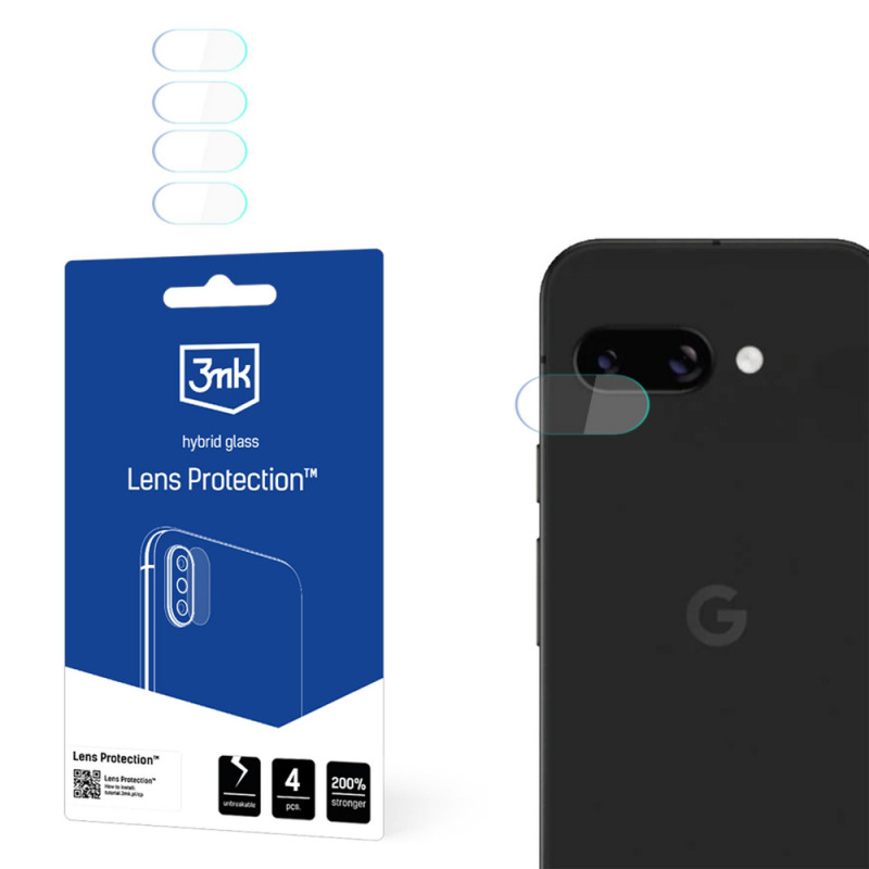 3MK Lens Protection Google Pixel 9A hybridné sklo na objektív fotoaparátu (4 ks)