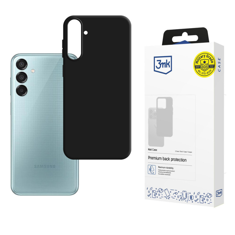 3MK Matt Case puzdro pre Samsung Galaxy M16 5G, čierne