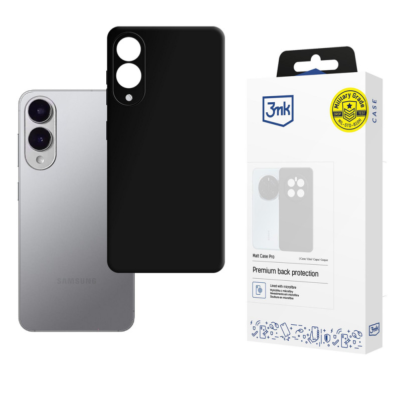 3MK Matt Case Pro puzdro na telefón Samsung Galaxy S25 Edge, čierne