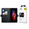 3MK Wallet Case puzdro typu peňaženka na telefón Samsung Galaxy S25 Edge, čierne