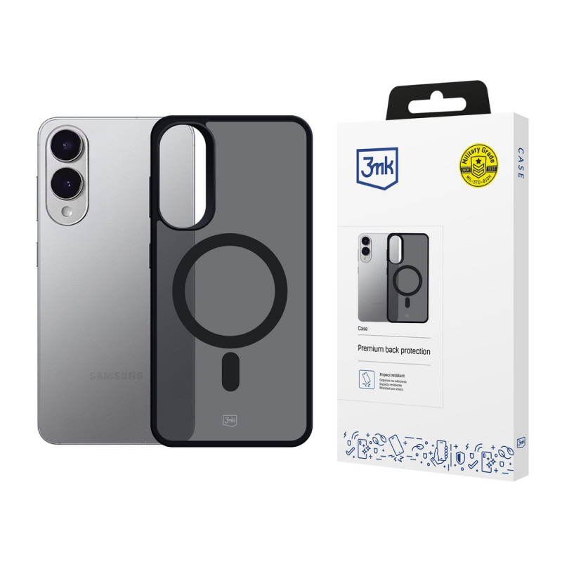 3MK Smoke MagCase puzdro na Samsung Galaxy S25 Edge, čierne