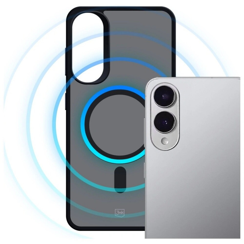 3MK Smoke MagCase puzdro na Samsung Galaxy S25 Edge, čierne