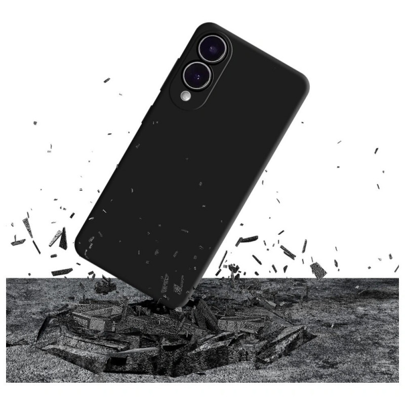 3MK silikónové puzdro pre Samsung Galaxy S25 Edge, čierne