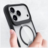 3mk Satin Armor MagCase kryt pre Apple iPhone 17 Pro Max, priehľadný čierny