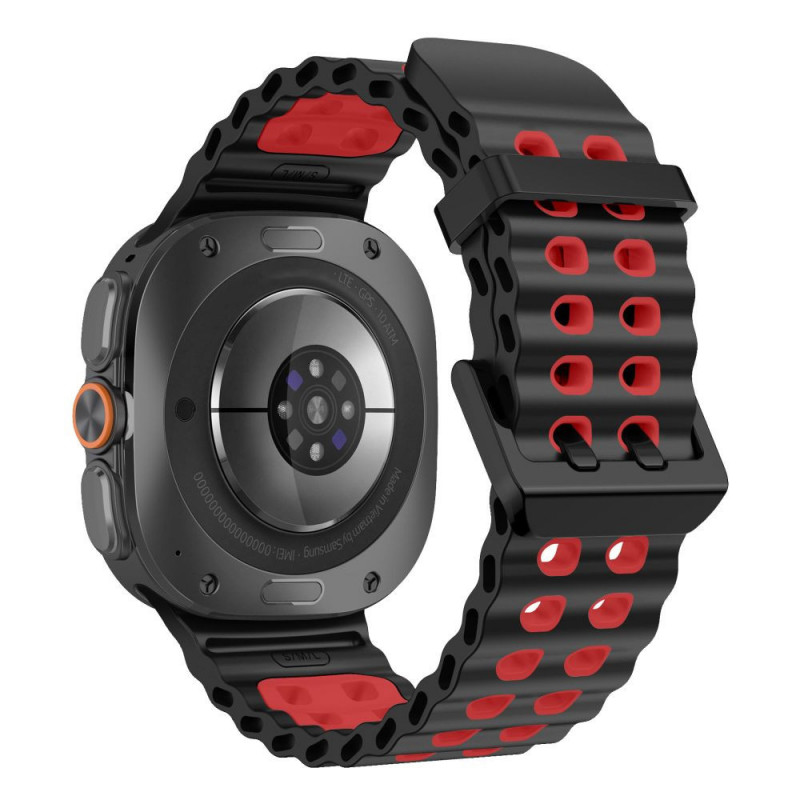 Tech-Protect Iconband Pro remienok pre Samsung Galaxy Watch Ultra 1 / 2 (2024-2026), 47 mm, čierno-červený