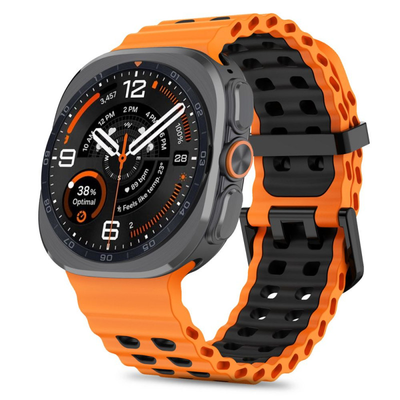 Tech-Protect Iconband Pro remienok pre Samsung Galaxy Watch Ultra 1 / 2 (2024-2026), 47 mm, oranžovo-čierny