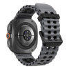 Tech-Protect Iconband Pro remienok pre Samsung Galaxy Watch Ultra 1 / 2 (2024-2026), 47 mm, sivo-čierny
