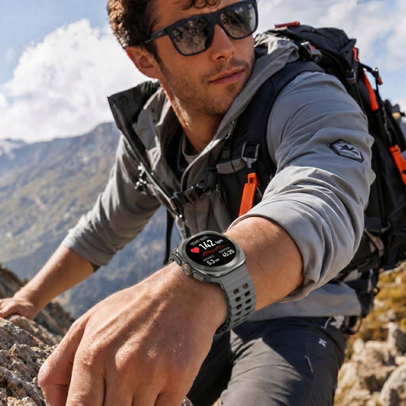 Tech-Protect Iconband Pro remienok pre Samsung Galaxy Watch Ultra 1 / 2 (2024-2026), 47 mm, sivo-čierny