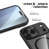 Tech-Protect MagMat MagSafe puzdro pre Apple iPhone 17 Pro Max, čierna/priehľadná