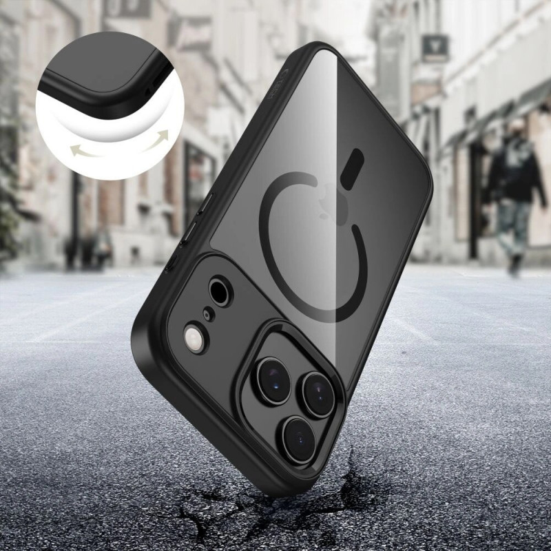 Tech-Protect MagMat MagSafe puzdro pre Apple iPhone 17 Pro Max, čierna/priehľadná