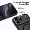 Puzdro Tech-Protect MagEdge MagSafe pre Apple iPhone 17 Pro, matné čierne/tmavo kovovo sivé
