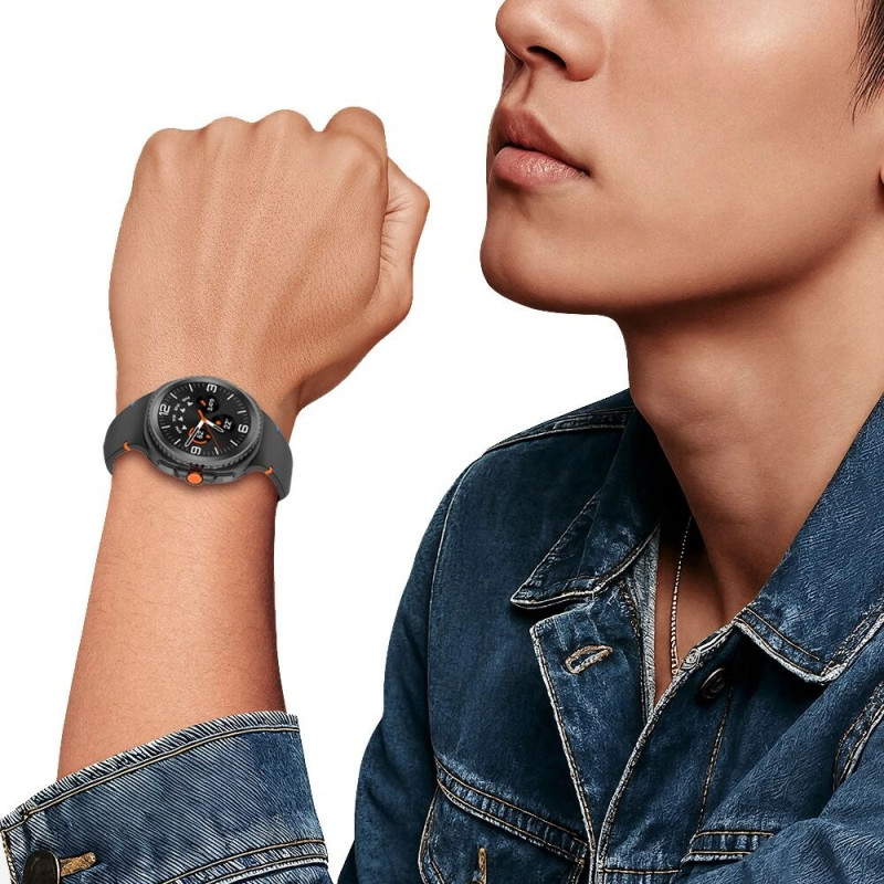 Tech-Protect Silicone remienok pre Samsung Galaxy Watch 8 / 9 / Classic 40/44/46 mm, čierny
