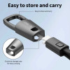 Tech-Protect Ultraboost DNA kábel USB-C / USB-C na kľúče PD 60W / 3A, 17 cm, železno sivý