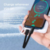 Tech-Protect Ultraboost DNA kábel USB-C / USB-C na kľúče PD 60W / 3A, 17 cm, železno sivý